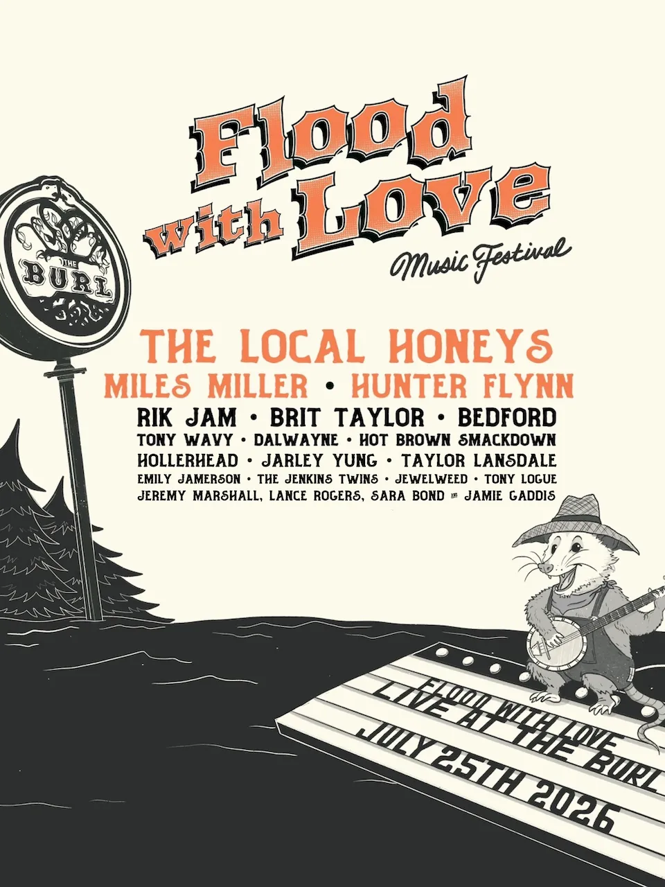Save the Date: Flood with Love Benefit Concert on July 25 Save the Date: Flood with Love Benefit Concert on July 25